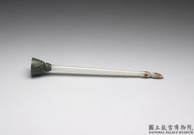 图片[2]-Inlaid jade fly whisk, Mughal Empire-China Archive